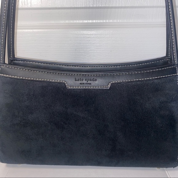 Kate Spade: Vintage Black Velvet Shoulder Bag - Picture 2 of 16